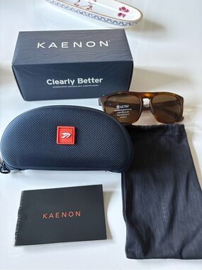 Kaenon Polarized Tortoiseshell Brown Lenses Japanese Optics, crafted in Italy